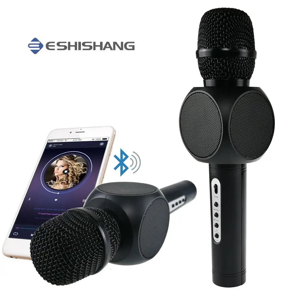 E103 беспроводной микрофон конденсатор караоке Inalambrico KTV музыкальный Bluetooth динамик