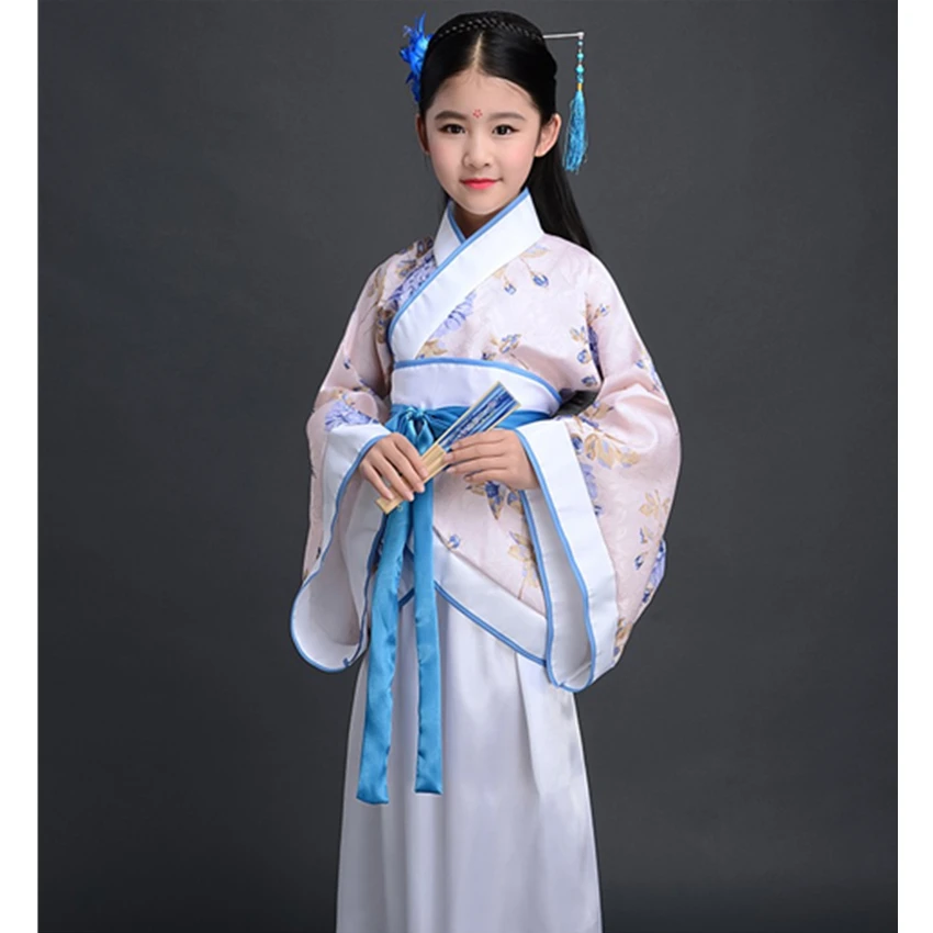 Детское сказочное платье Hanfu старинный китайский костюм Национальная