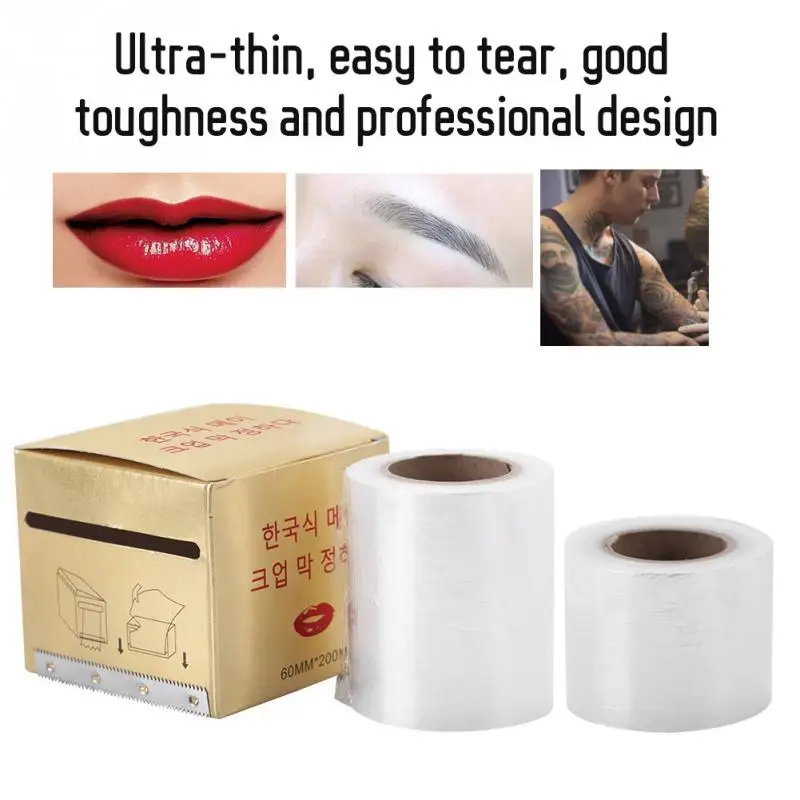 

200m Semi-permanent Eyebrow Lip Tattoo Barrier Preservative Film Tattoo Accessory a