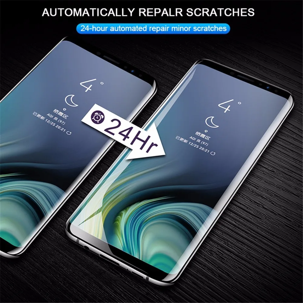 8D полное покрытие защита экрана мягкая пленка для Samsung A6 A8 J4 J6 Plus 2018 HD Гидрогелевая