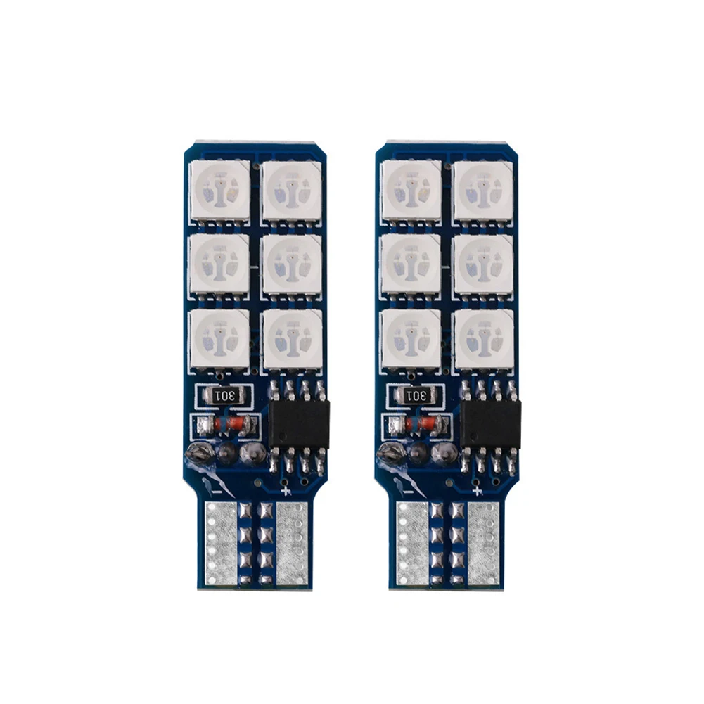 2 шт. автомобильные светодиодсветодиодный лампы RGB 5050 SMD | Автомобили и мотоциклы