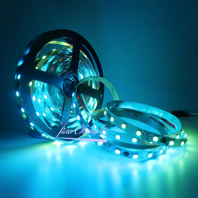 5 м 300 светодиодов 100 пикселей WS2818 DC12V 5050 RGB полноцветная светодиодная лента