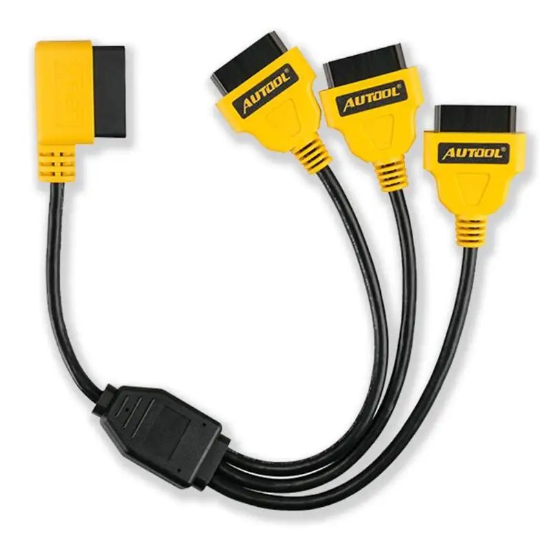 Автомобильный сплиттер OBD2 автомобильный кабель 50 см OBD 2 II штекерные кабели Y от 1