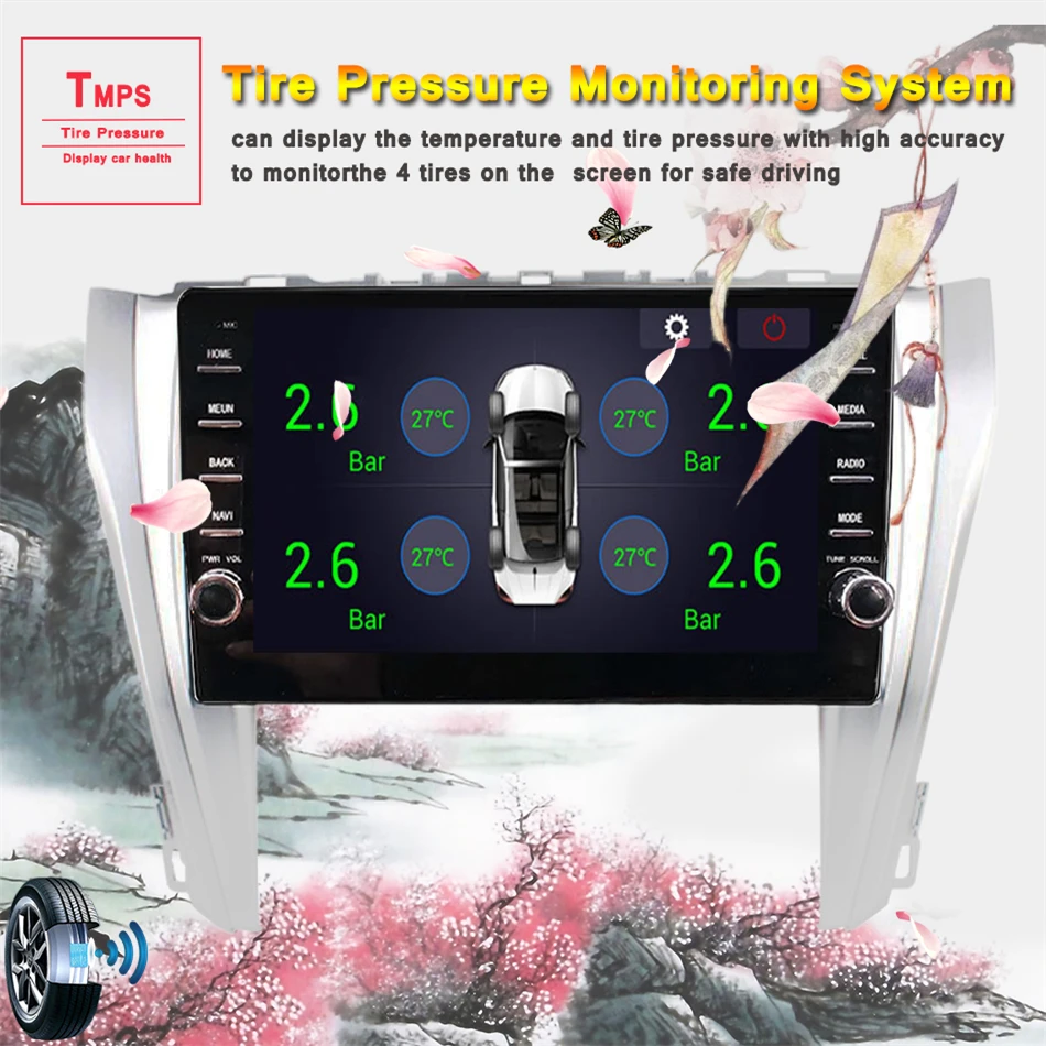 2 Din Авторадио GPS Android 10 0 автомобильный DVD мультимедиа для Toyota Camry 2015 2017 Ram 4 Гб ROM 64
