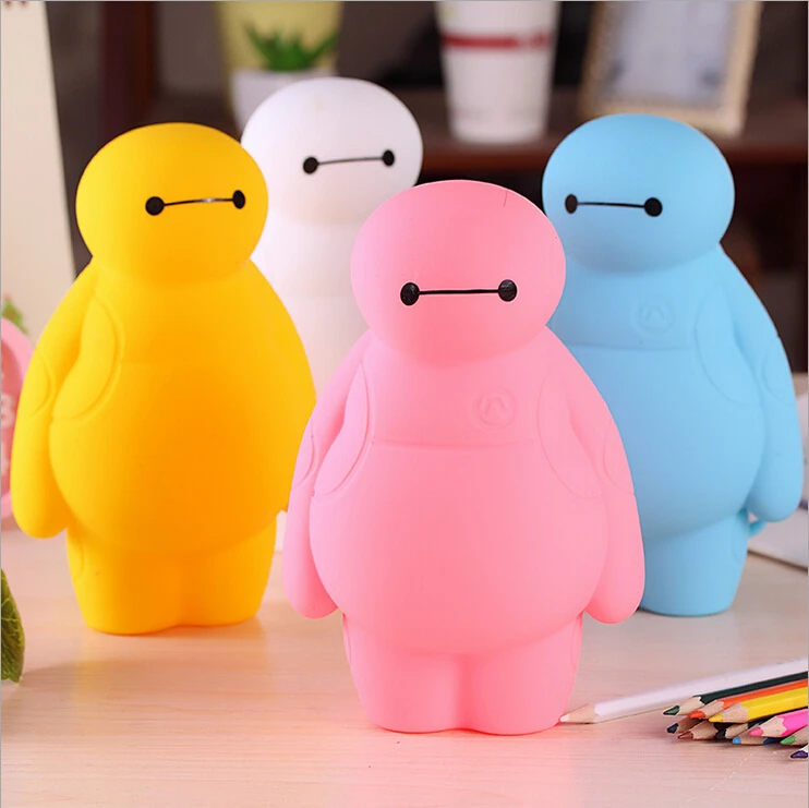 Милый мультяшный силиконовый чехол Ellen Brook 1 шт. портативная ручка Baymax для