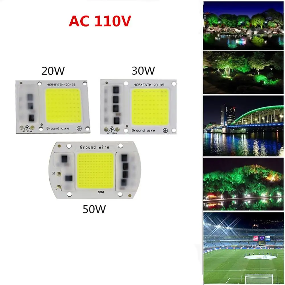 

SOL светодиодный чип-светильник 15 Вт/20 Вт/30 Вт/50 Вт светодиодный COB для наружного освещения 110 В