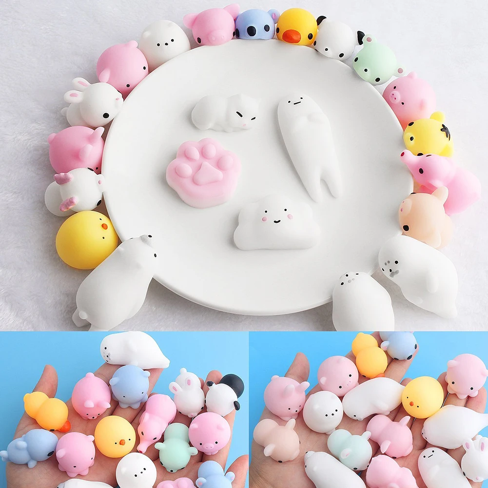 20 шт. Mochi мягкие игрушки Kawaii сжимаемые для детей и взрослых