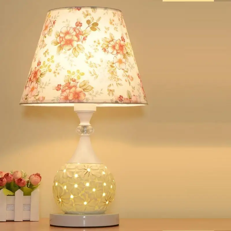Chevet Chambre Lampe Tischlampe Mariage Европейская свадебная лампа Noche Lampara дом деко Luminaria De Mesa