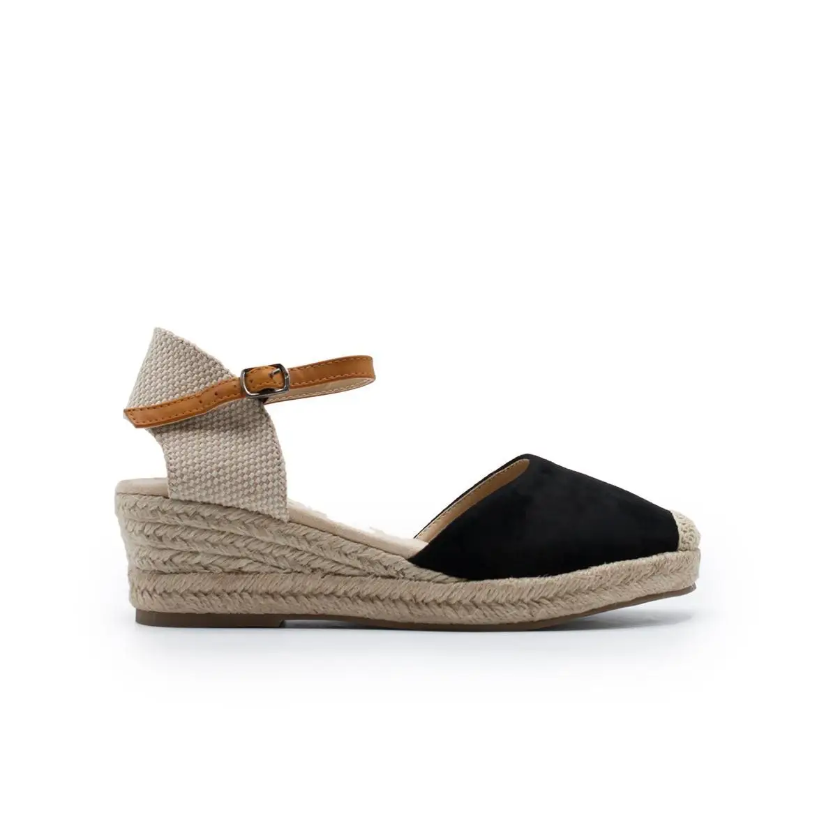 ZAPSHOP WOMAN SYNTHETIC SANDALS CUNA эспарто. Кожа SINTETICA. Высота: 4 см. Мод. Z90409|Боссоножки и