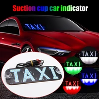 taxi led taxi sign light 4 colors car windscreen cab indicator inside light signal rideshare windshield lamp cigarette lighter