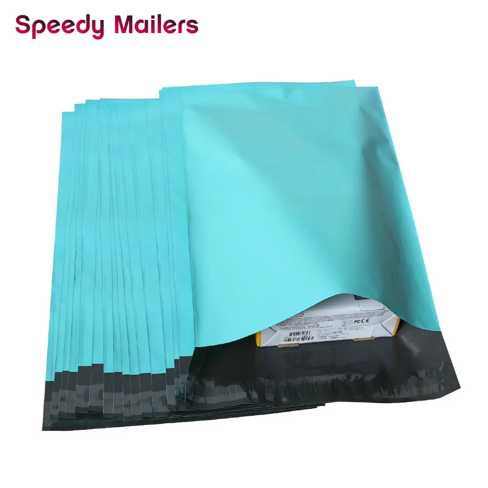 Speedy Mailers 10x13 дюймов красочные поли Mailer Teal Зеленый само печать пластиковая