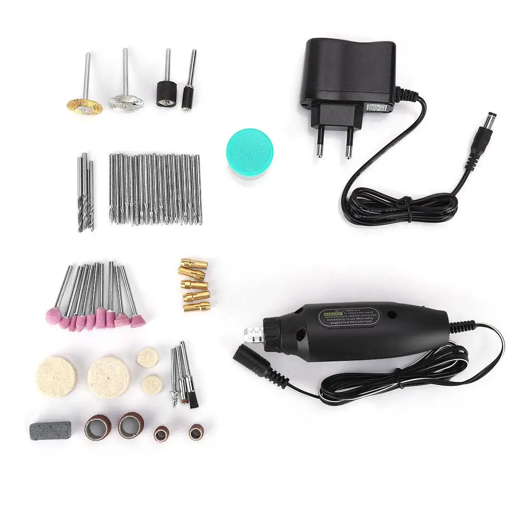 

12V Mini Drill Electric Grinder Kit Hand Tool Sets Polishing Rotary Tool Accessories EU Plug 220V Power Tool Accessories 2019