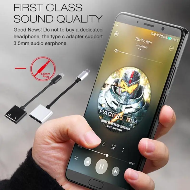 2 в 1 двойной адаптер аудио наушники зарядки Splitter кабель для iPhone X 8 7 | Мобильные