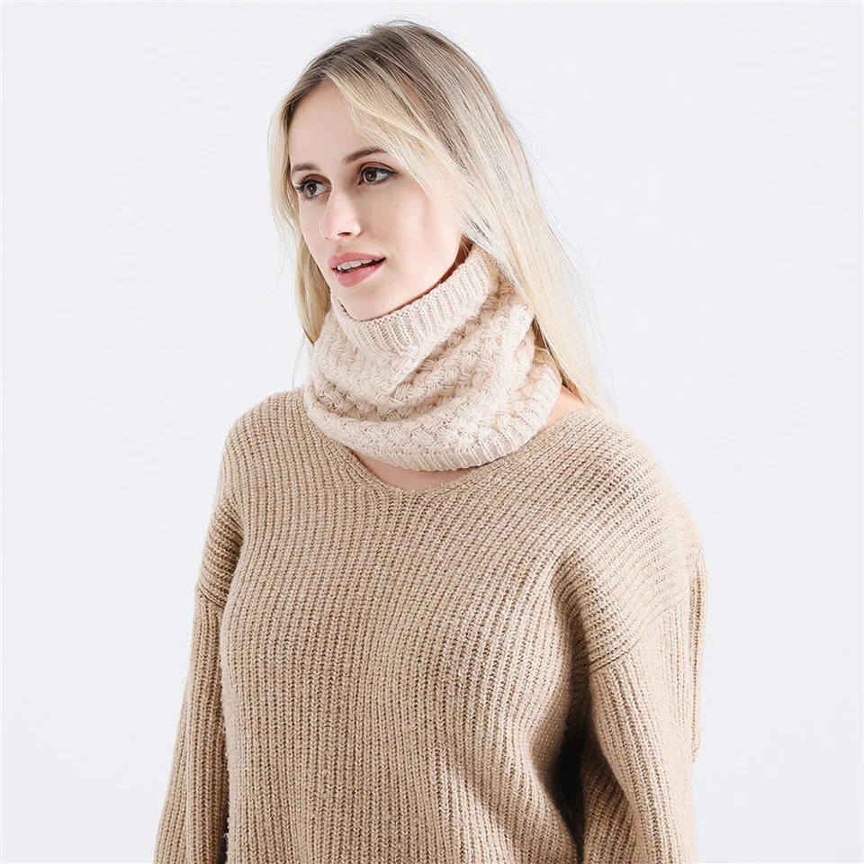 Yangdoudou высокое модное зимнее женское кольцо 3 шт всего $17 шерстяной вязаный