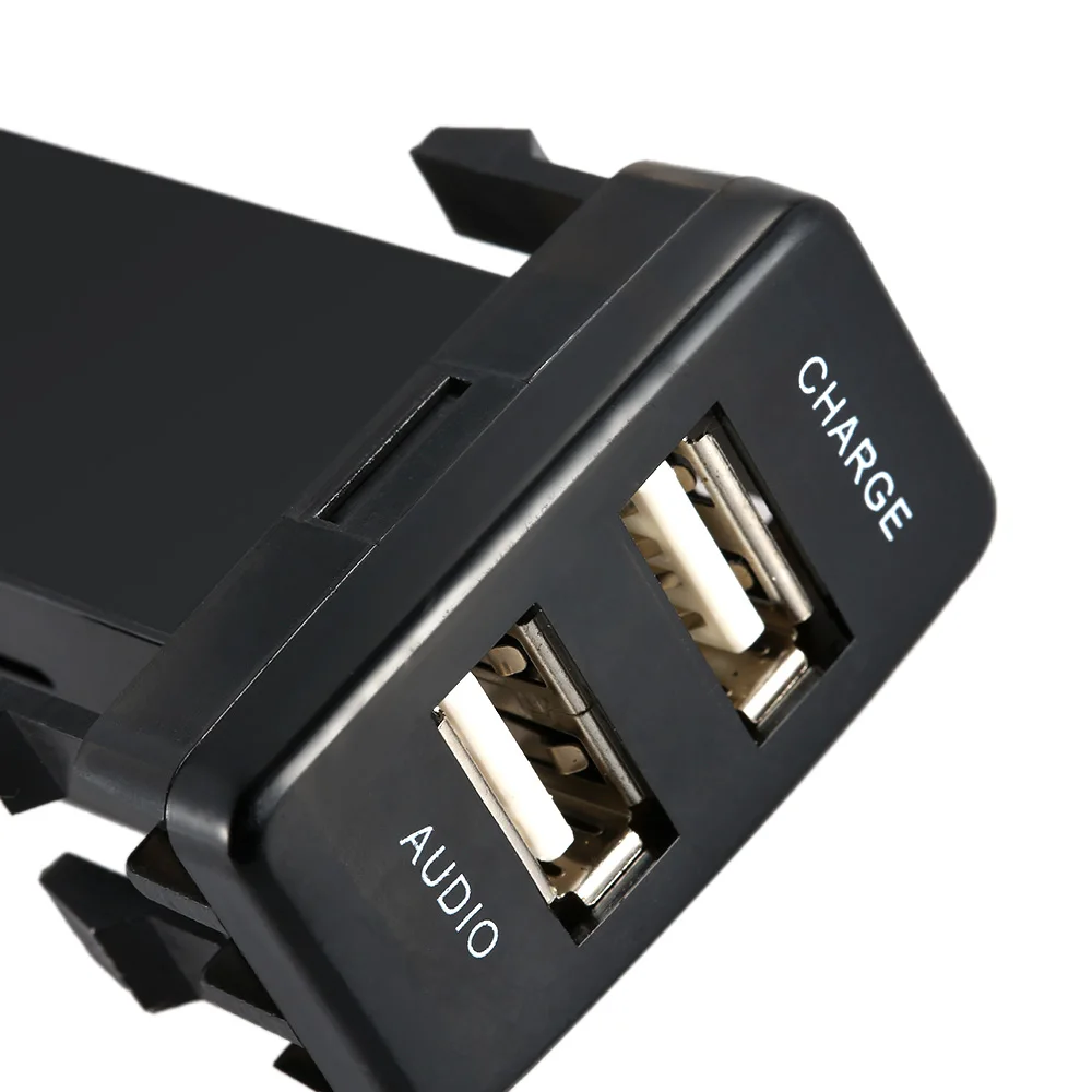 Горячая Распродажа автомобиля 5V 2.1A USB Интерфейс гнездо Зарядное устройство +