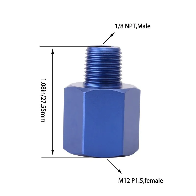 Алюминиевый датчик напряжения evil energy M12 до 1/8 NPT адаптер-редуктор с резьбой