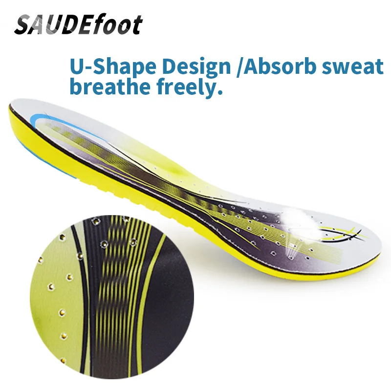 High Quality Memory Foam Insole Orthotic Arch Insert Insoles Cushion Sport Support Shoe Pads wiht Nylon Insert