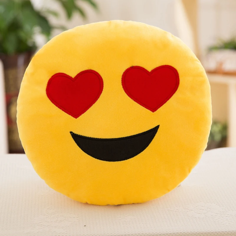 1 шт. 6 дюймов смайлик эмодзи подушки мягкие плюшевые Emoticon круглая подушка