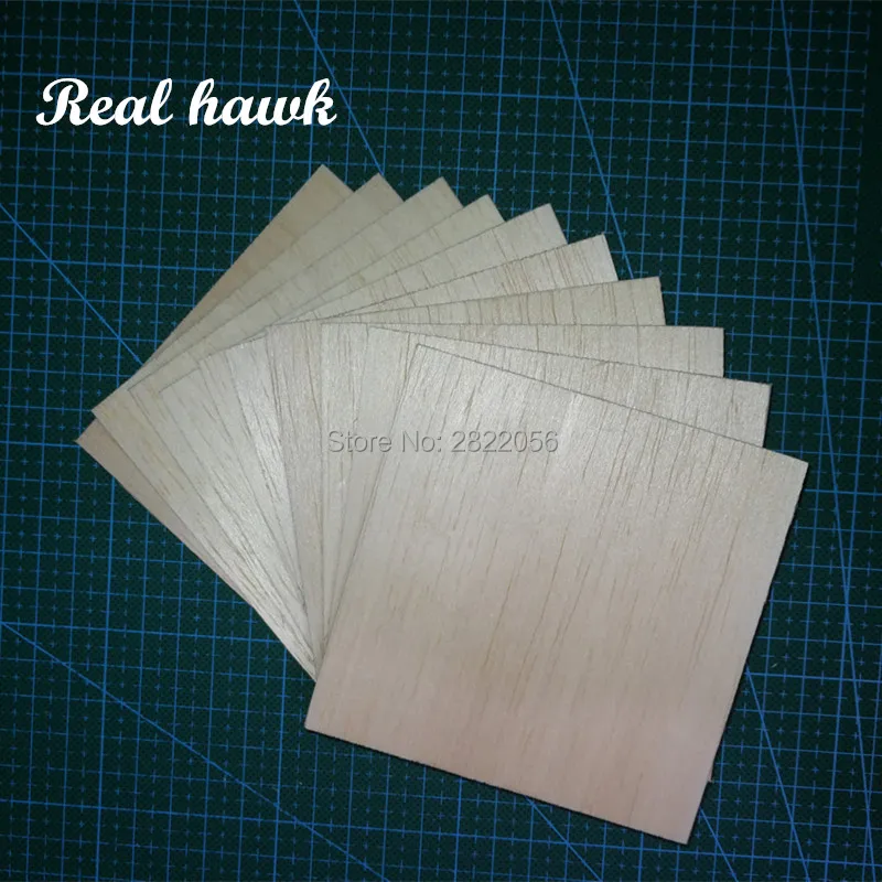 10 шт. деревянные листы AAA + Balsa 100x100x1 5 мм | Игрушки и хобби