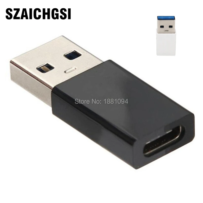 Оптовая продажа 500 шт. USB 3 1 Type C female to USB3.0 A male Data Transfer Converter зарядный адаптер разъем