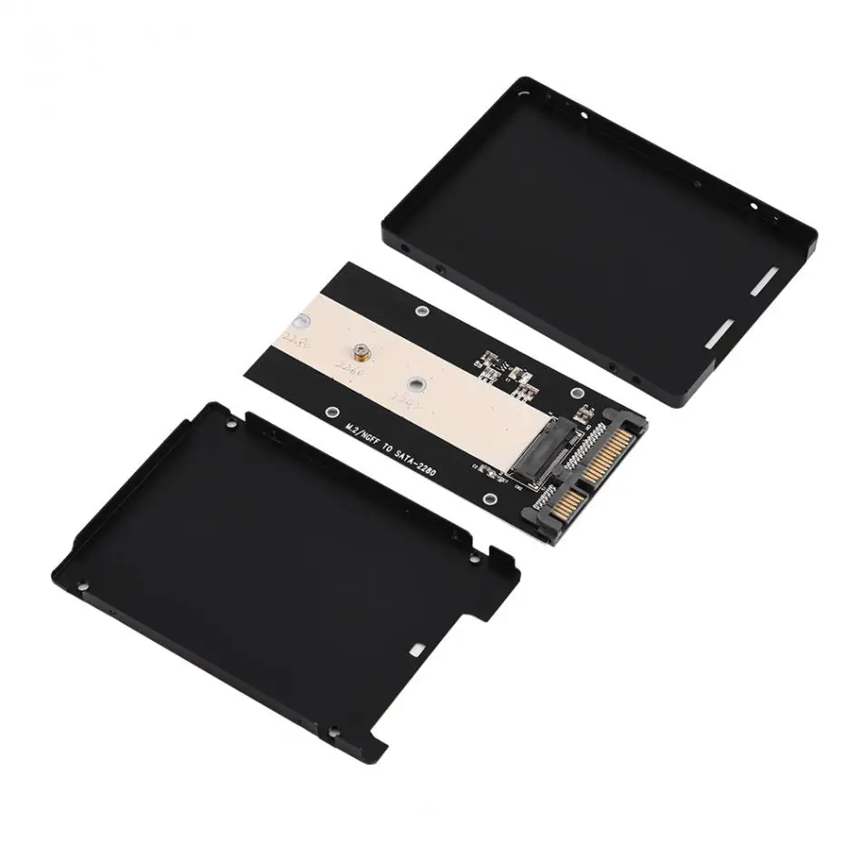 M.2 Ngff до 2 5 дюймов Sata Iii Ssd адаптер конвертер с корпусом корпус |