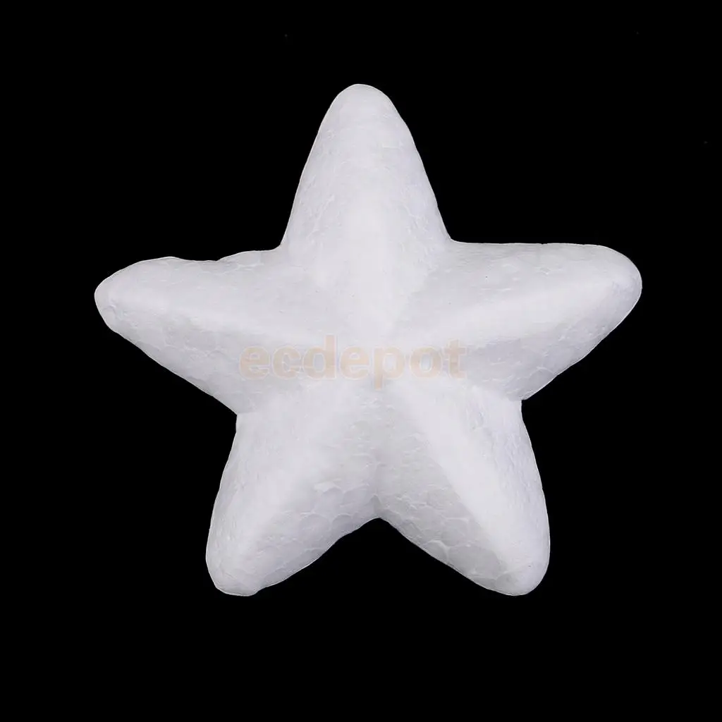 30 Pieces Star Shape Polystyrene Styrofoam Foam for Model Making DIY Christmas Ornament Decorations Modeling Craft 5cm | Дом и сад