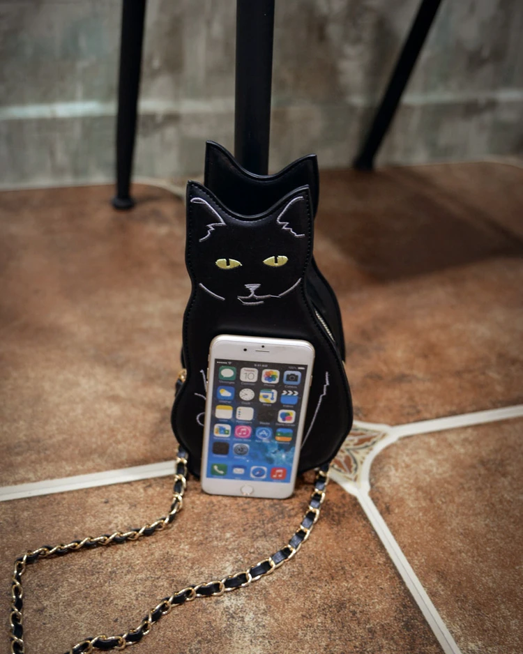 2019 забавная Сумочка с котом женская уличная модная сумка кошечкой Милая классная