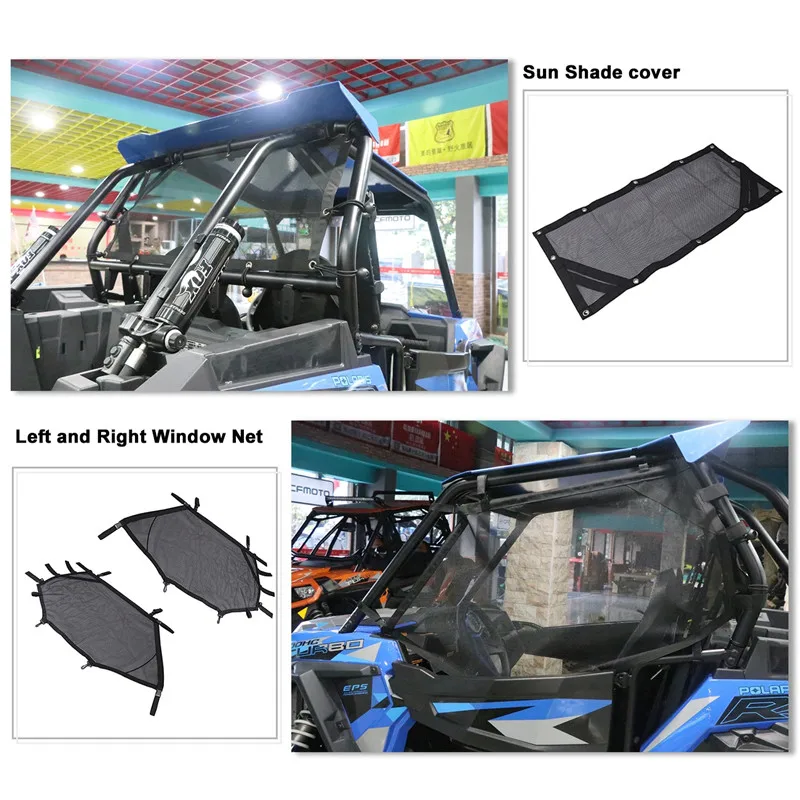 Для 2019 2014 Polaris RZR 1000 XP 4 Turbo передний и задний оконный Щит Набор UTV окно рулон сети