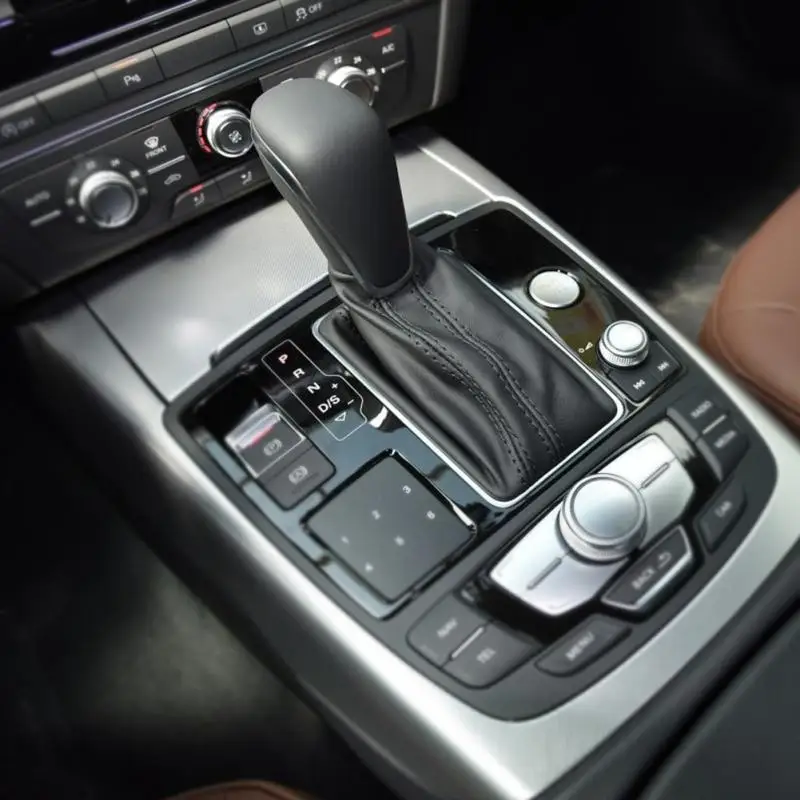 Автомобильная кожаная рукоятка рычага переключения передач защитный чехол 4GD 713