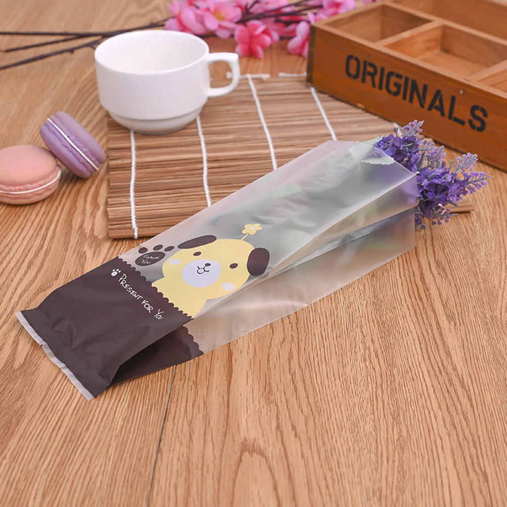 100pcs Gift Wrap Bags Storage Dull Polish Cute Beautiful Printing Packing Bag for Store Home |