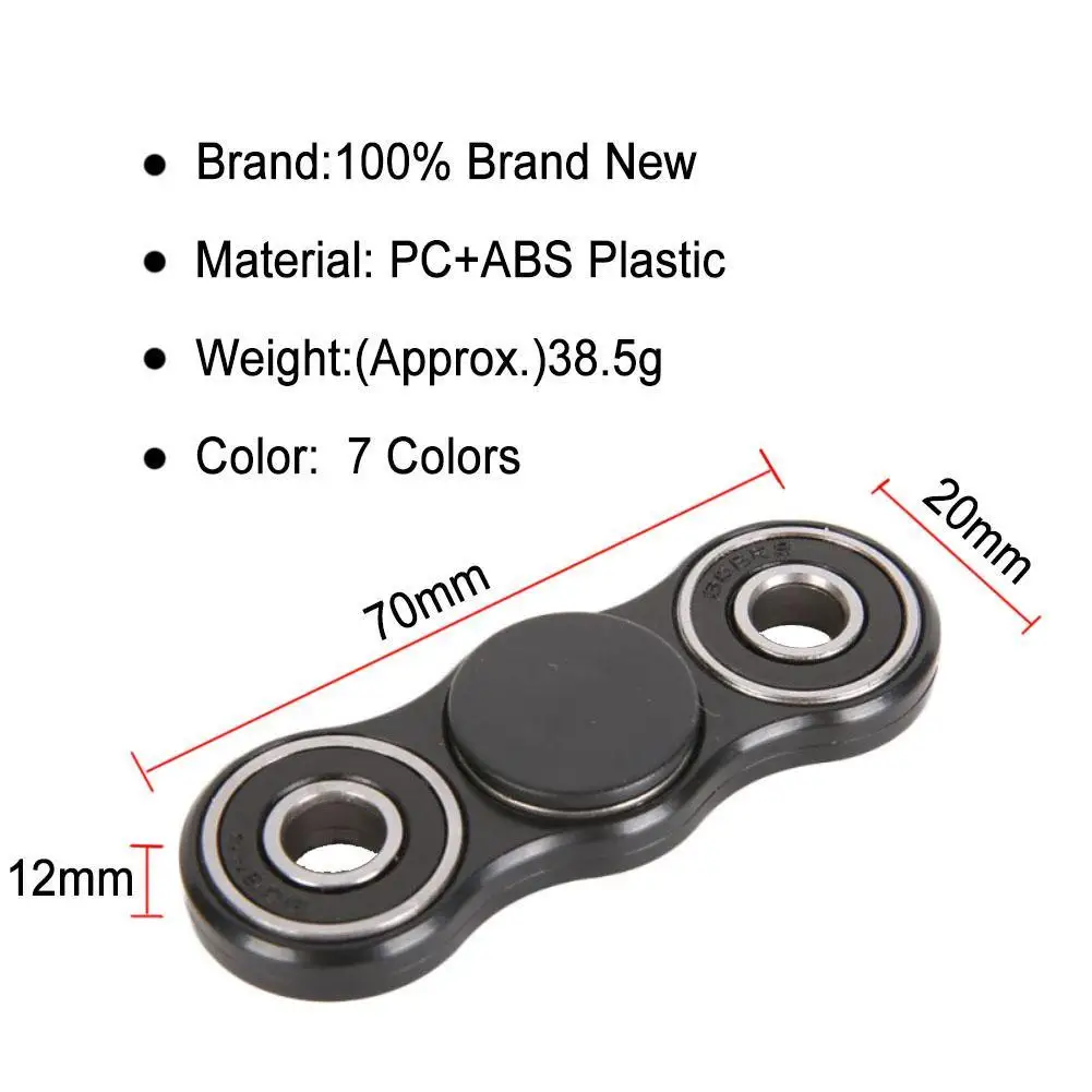 7 Colors EDC Plastic Fidget Spinner Reduce Stress Puzzle Hand Rotation Time Long Finger Spiner to Kids Adults Toys Gifts | Игрушки и