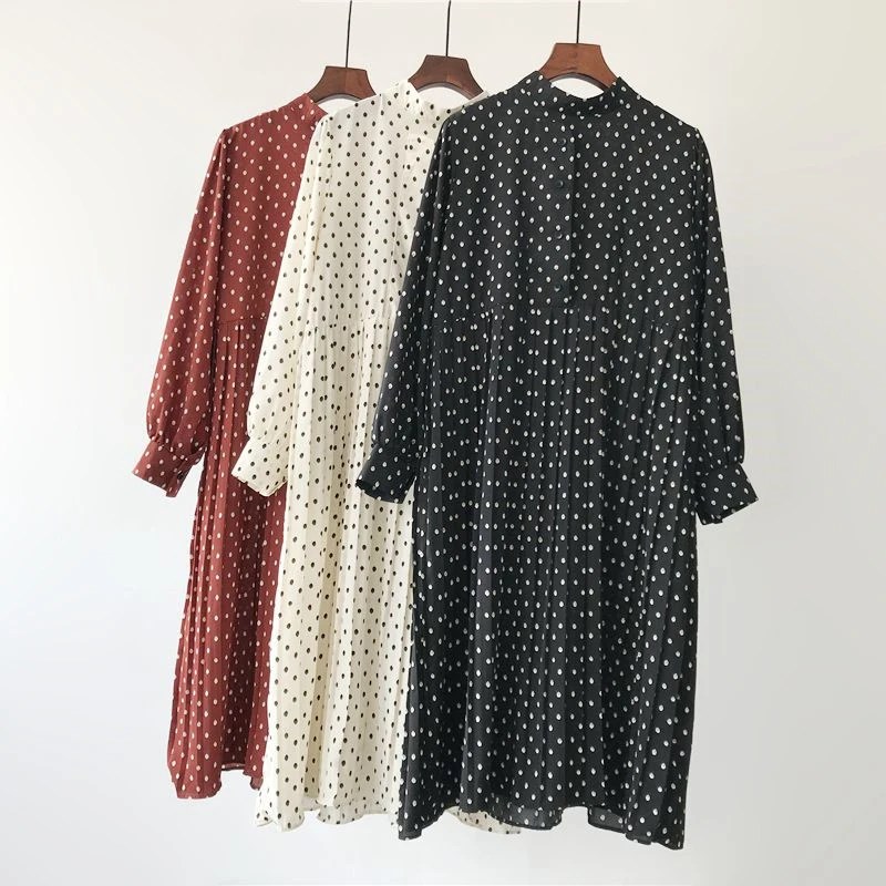 Повседневная одежда Женская мода Vestidos корейское осеннее плиссированное платье с
