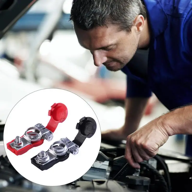 VODOOL 2 шт. зажим клеммы из цинкового сплава для автомобильного аккумулятора