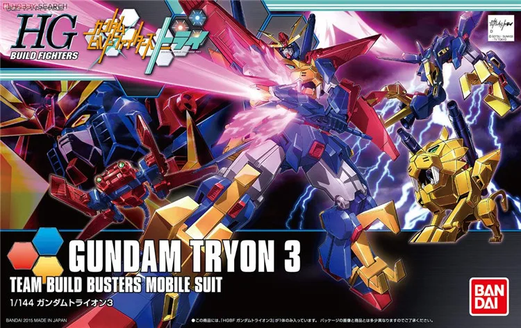 Bandai Gundam 1/144 HGBF TRYON 3 сборные команды бустеры мобильный костюм модели наборы