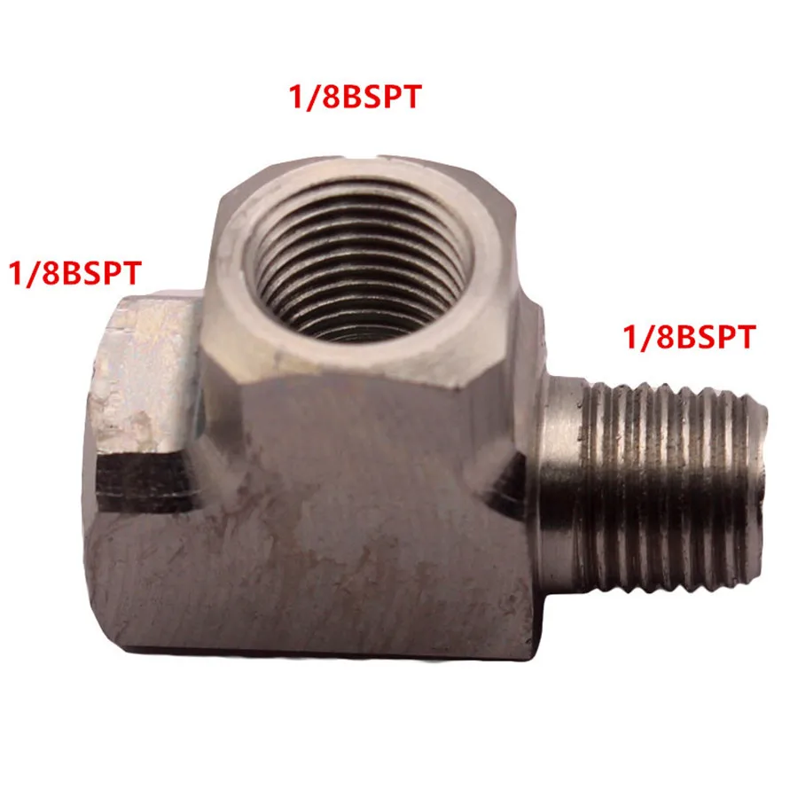 Универсальный NPT 1/8 &quotT тройник фитинг мягкий адаптер для воздушного масла Датчик