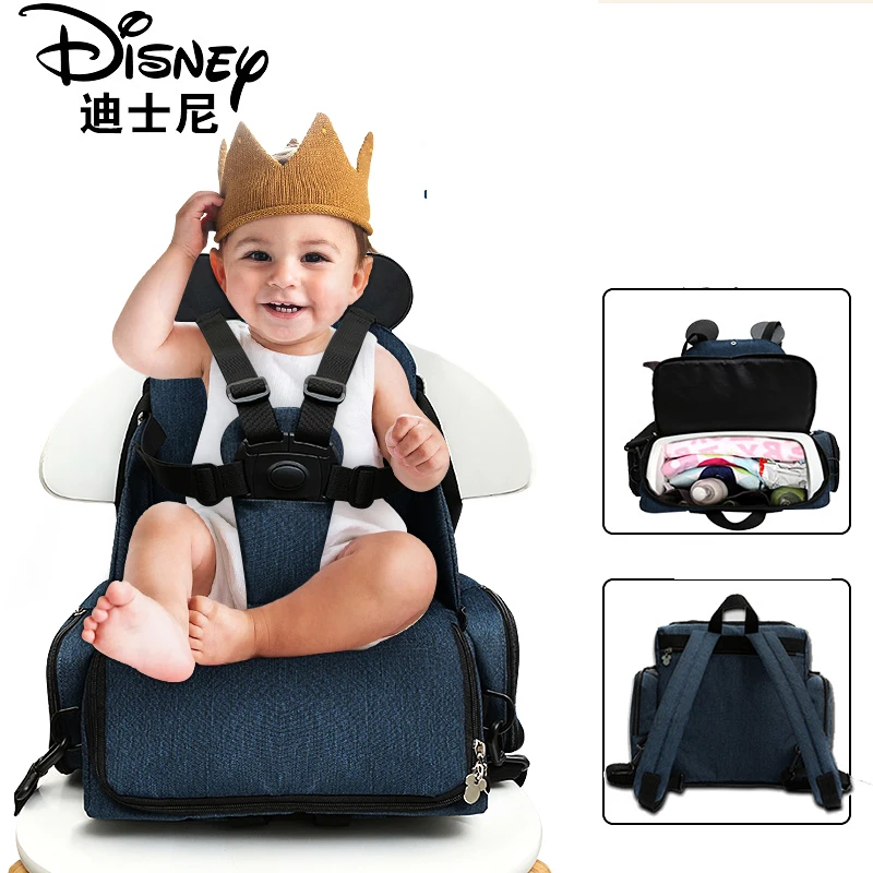 Disney Dining Chair Bag Multifunctional Diaper Bag 2021 New Stlye Waterproof Mother Handbag Nappy Backpack  Travel Mummy Bags