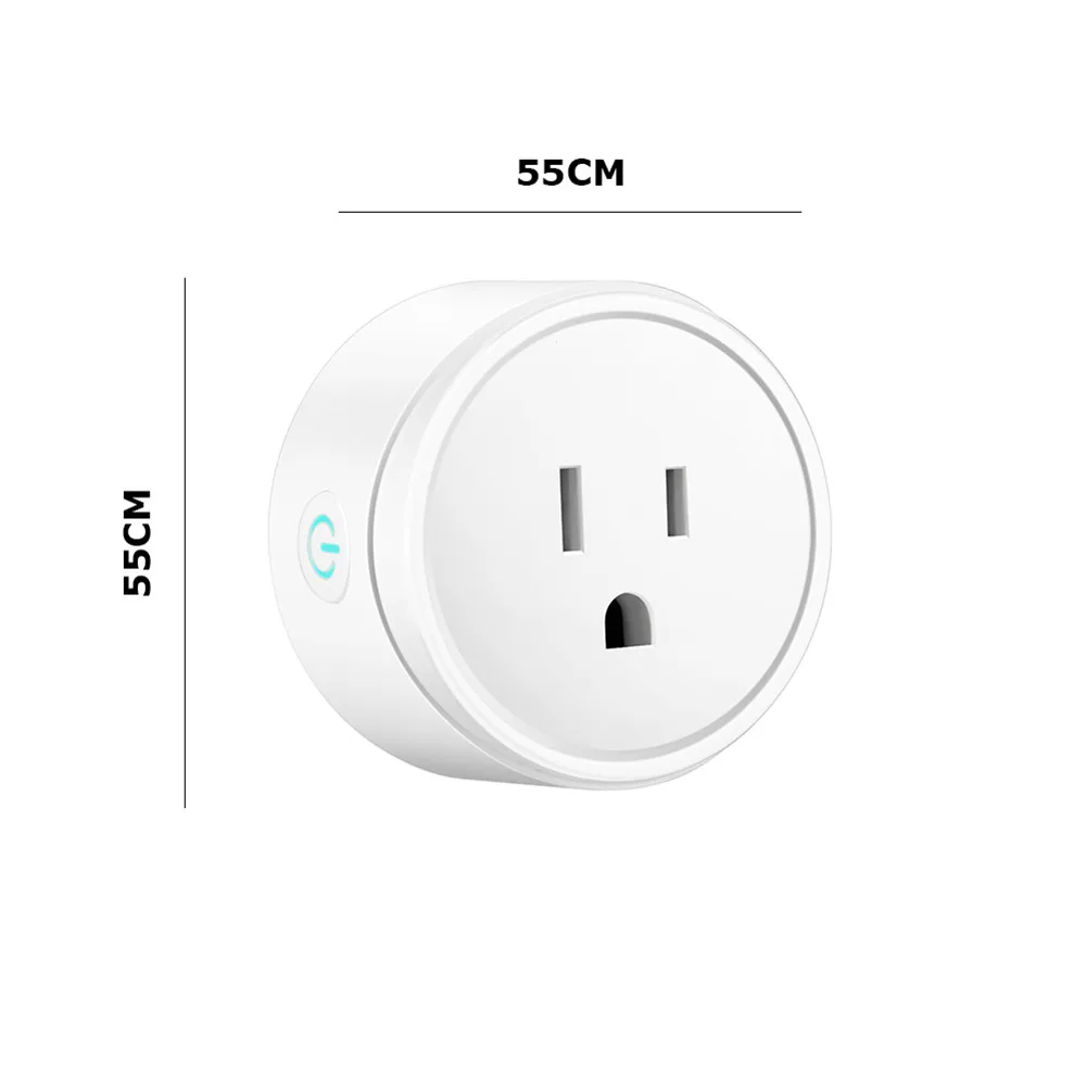 CNIM Горячая 100-240 В штепсельная вилка ЕС Wifi умная розетка монитор питания голосовое