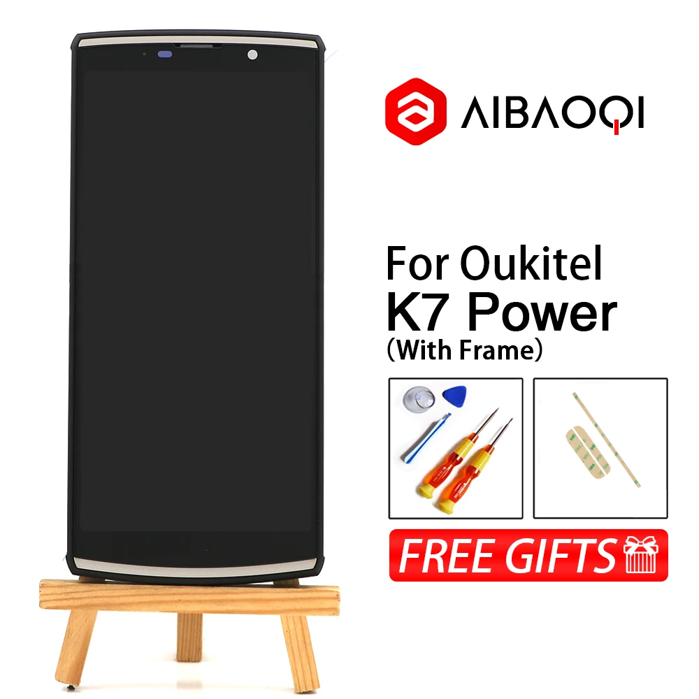 AiBaoQi New Original 6.0 inch Touch Screen+1440x720 LCD Display+Frame Assembly Replacement For Oukitel K7 Power Android 8.1 | Мобильные