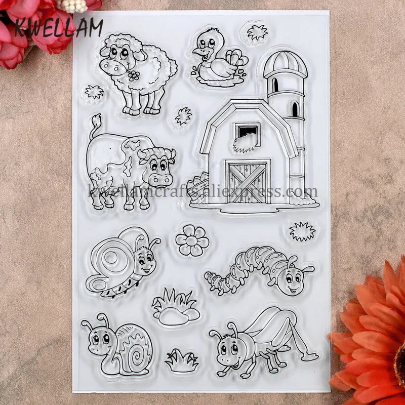Прозрачный штамп 10x15 см KW8031510|clear stamps|rubber stamptransparent stamp |