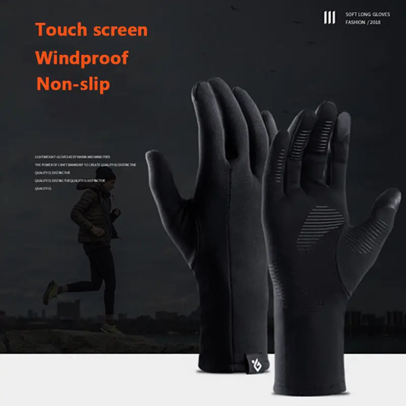 

Men Women Touch Screen Winter Sports Windproof Waterproof Outdoor Warm Gloves Snowboard Outdoor Sports Black Mittens