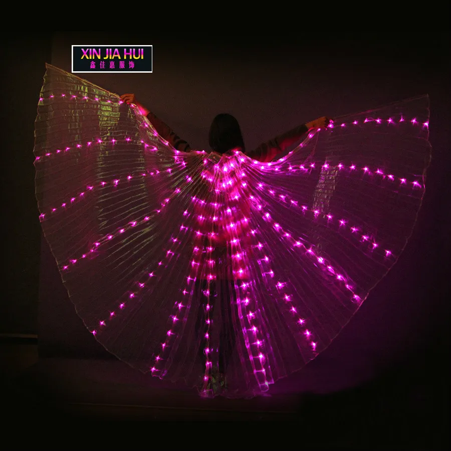 

Light Costume Led Lights Luminous Costumes 360 Degree Will Wing Belly Dance Luminescence Prop Circus Circo Performance Outfit