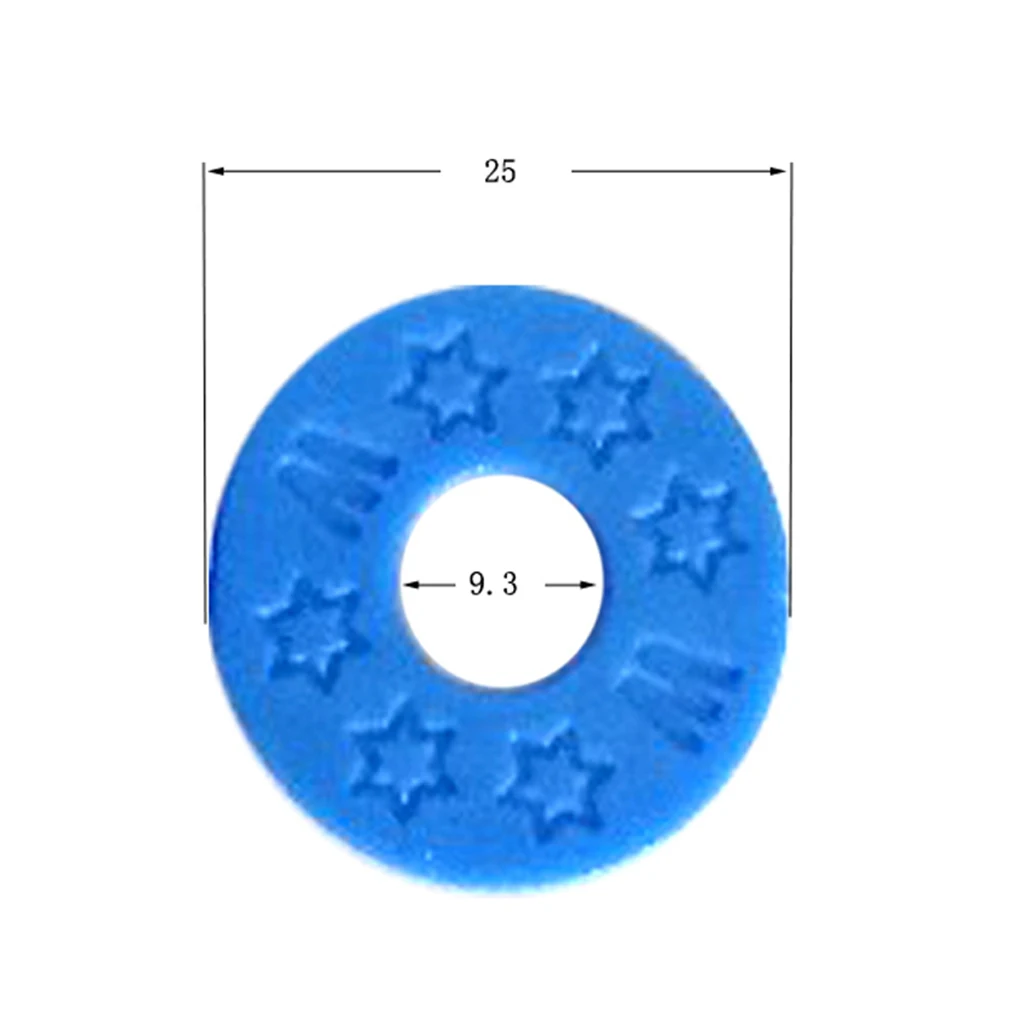 Tooyful 10 Pieces Rubber Guitar Strap Block Safety Lock Washer for Parts Accessories Assorted Color | Спорт и развлечения