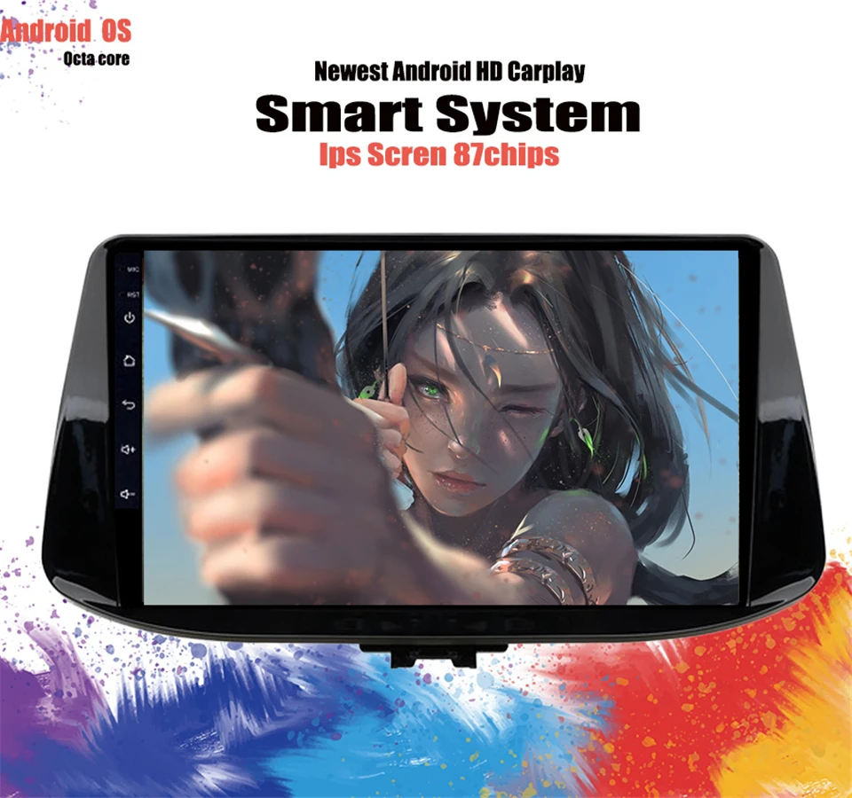 6 ГБ Android 10 0 автомобильный стерео DVD плеер GPS ГЛОНАСС навигация для Hyundai I30 2016 2019