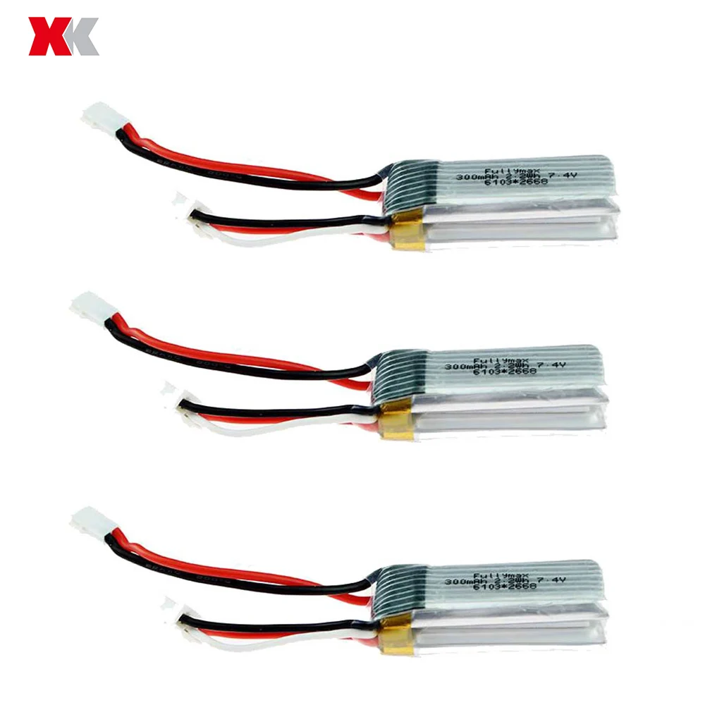 1 шт./2 шт./3 шт. XK A430 2 4G 5CH RC самолет запасная часть 300 мАч 7 4 В 20C Lipo батарея для