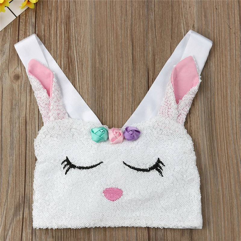 Одежда для девочек из 2 предметов детское платье принцессы без рукавов с кроликом