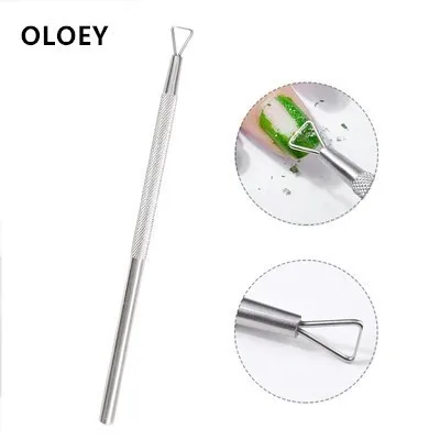 

OLOEY UV Gel Polish Remover Culticle Pusher Stainless Steel Dead Skin Remover Manicure Nail Art Tool For Removing Gel Varnish