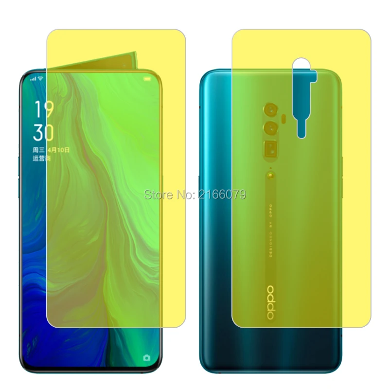 Для OPPO Reno 10x Zoom 5G 6 "Мягкий ТПУ Передняя Задняя полная крышка Защитная прозрачная