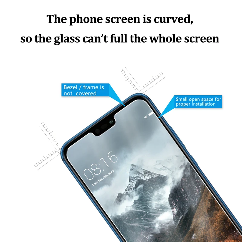 Защитное стекло для huawei p20 lite защитное p 20 plus psmart 2.5d закаленное стекло|Защитные