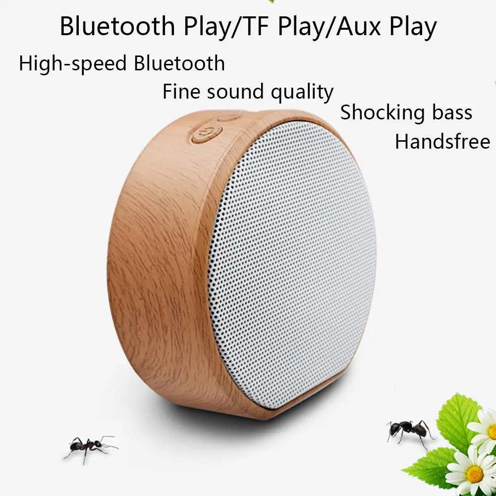 Ретро деревянная колонка с Bluetooth Портативный беспроводной автомобиля мини ПК
