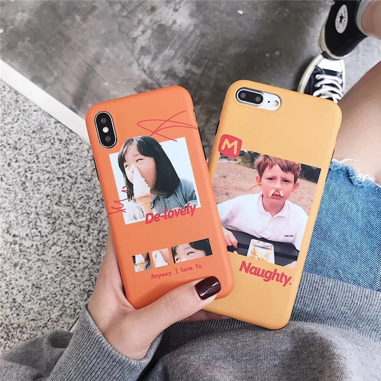 Милый Whimsy пары Дети иллюстрации чехол для iPhone X XR XS Max 8 7 6 6S Plus мягкий IMD Телефон